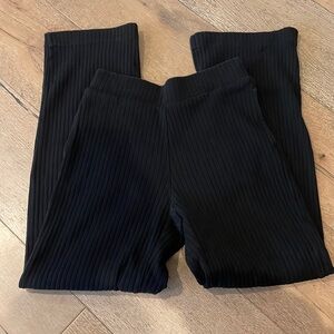 Uniqlo Ribbed Split Inseam Pants with Pockets